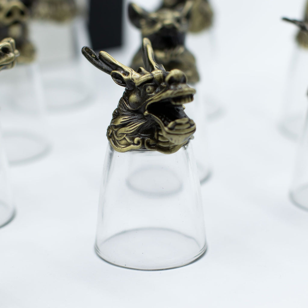 Gift Set of 12 Glasses (25ml) | Antique Bronze