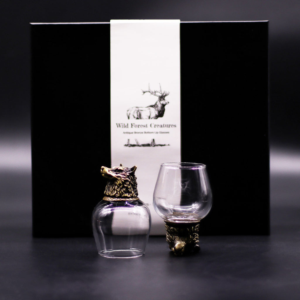 Gift Set of 6 Glasses (100ml) | Antique Bronze
