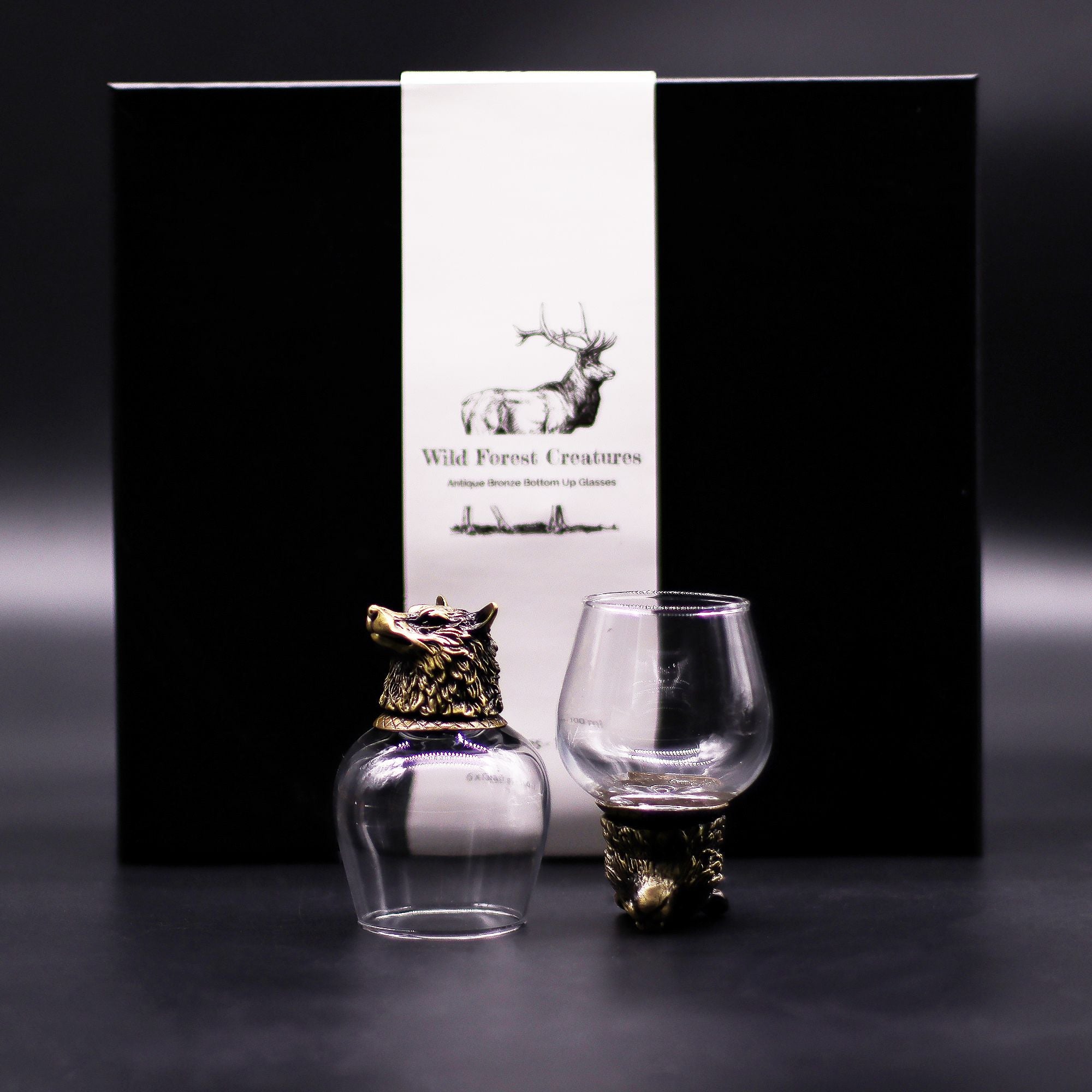 Gift Set of 6 Glasses (100ml) | Antique Bronze