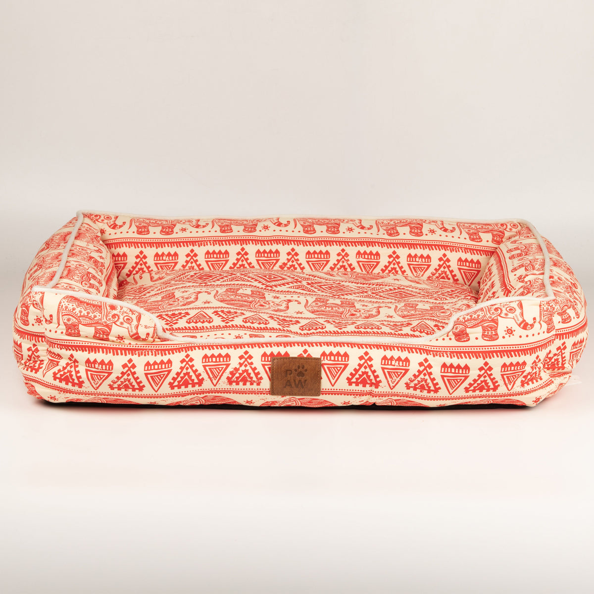 PAW Bed – Lucky Elephant – Red – 60 × 50 × 14cm