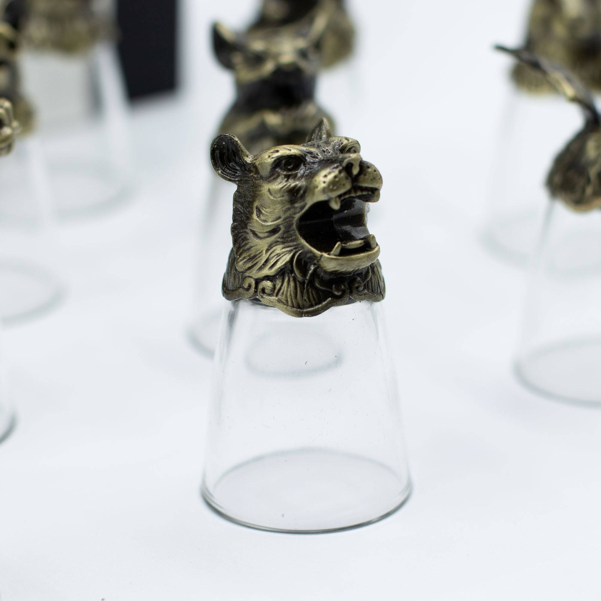 Gift Set of 12 Glasses (25ml) | Antique Bronze