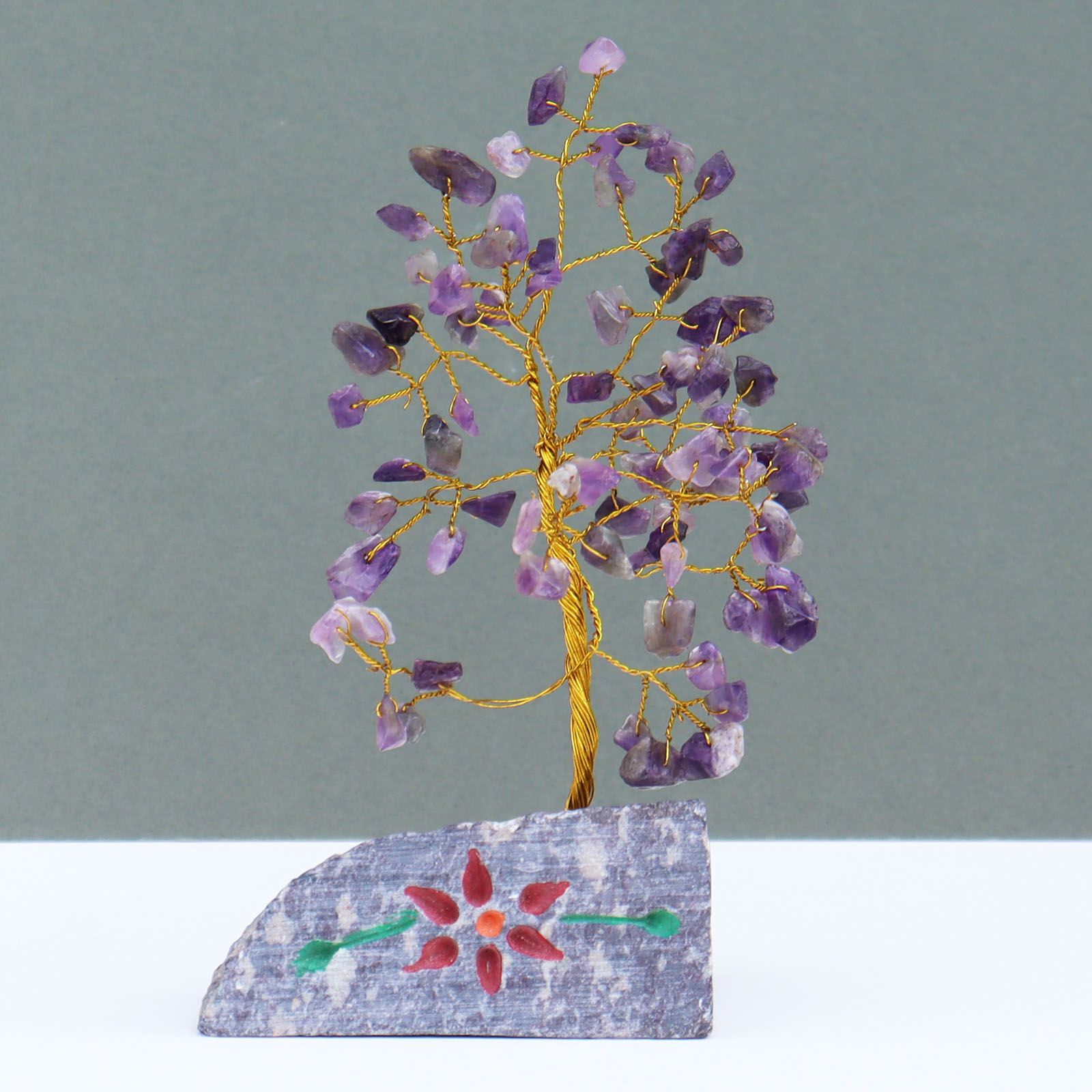 Amethyst Crystal Tree UK | 80 Stone Gemstone Tree decorative crystal gemstone tree
