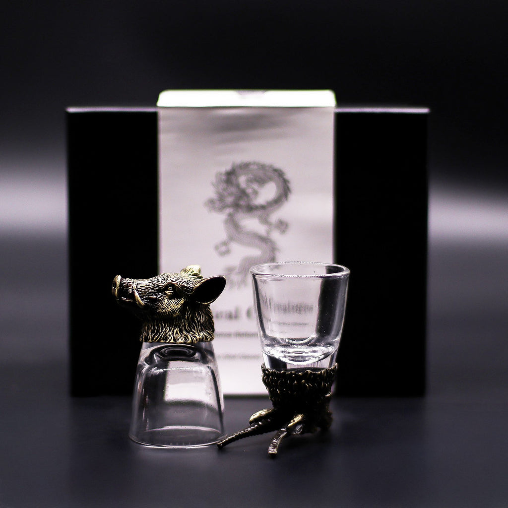 Gift Set of 6 Shot Glasses (50ml) | Antique Bronze