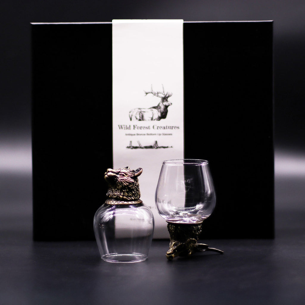 Gift Set of 6 Glasses (100ml) | Antique Bronze