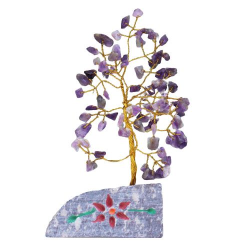 Amethyst - 80 Stone Gemstone Tree
