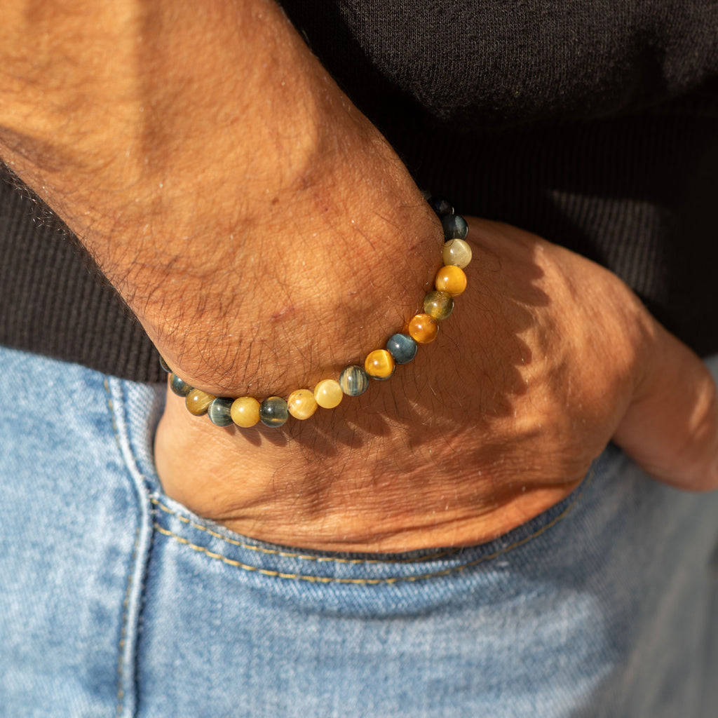 Petite Power Bracelet (17cmx6mm) - Dream Tigereye