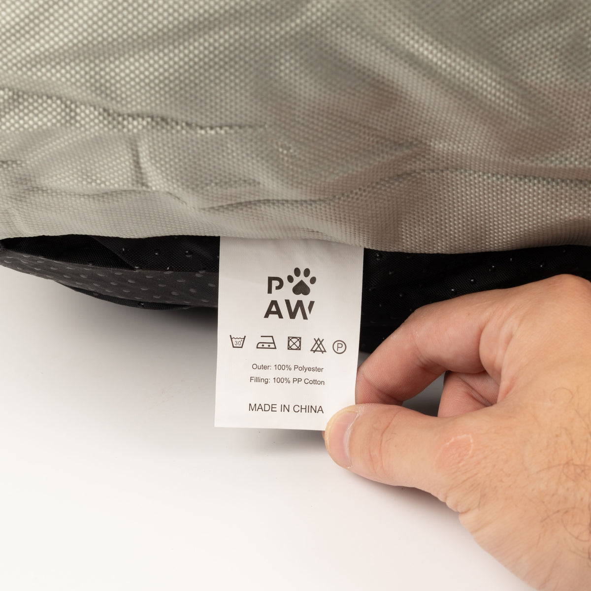 PAW Bed – Medium Khaki Beige – 70 × 60 × 15cm