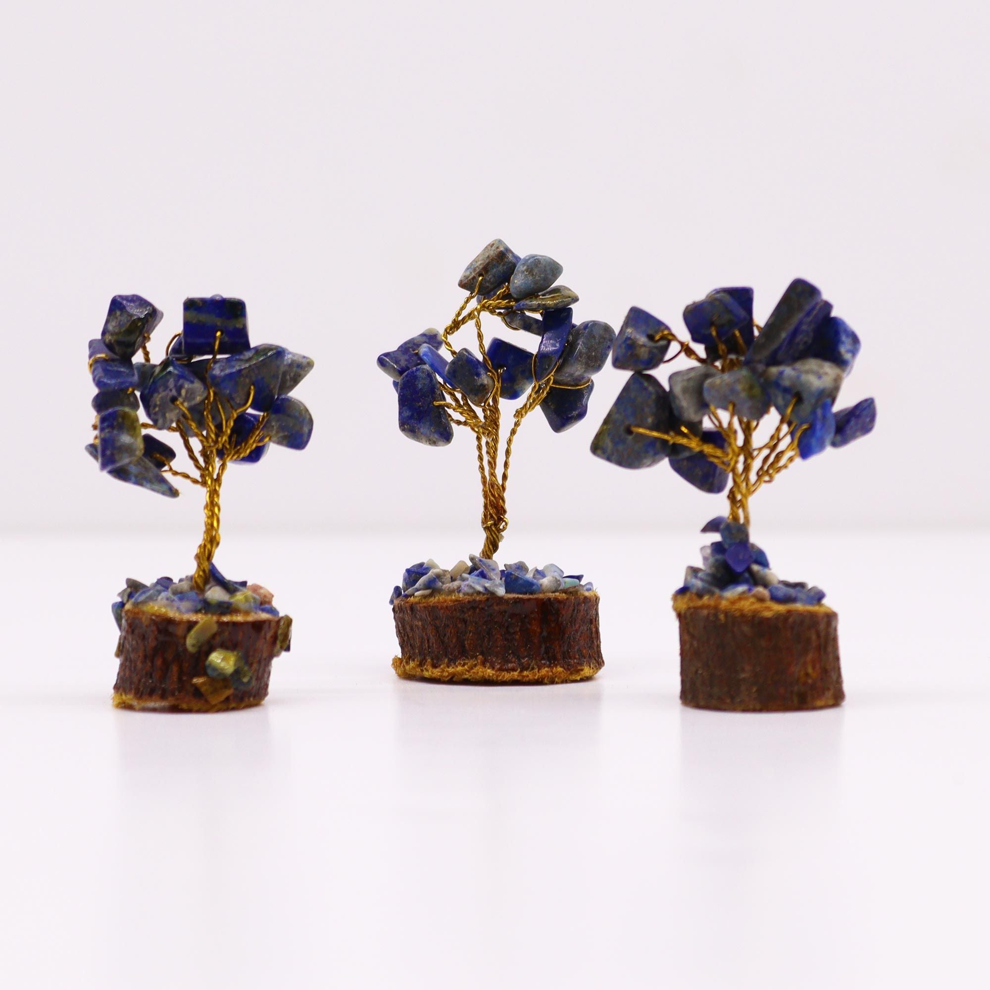 Multi Stones on Natural Agate Base (35 stones) Gemstone Tree