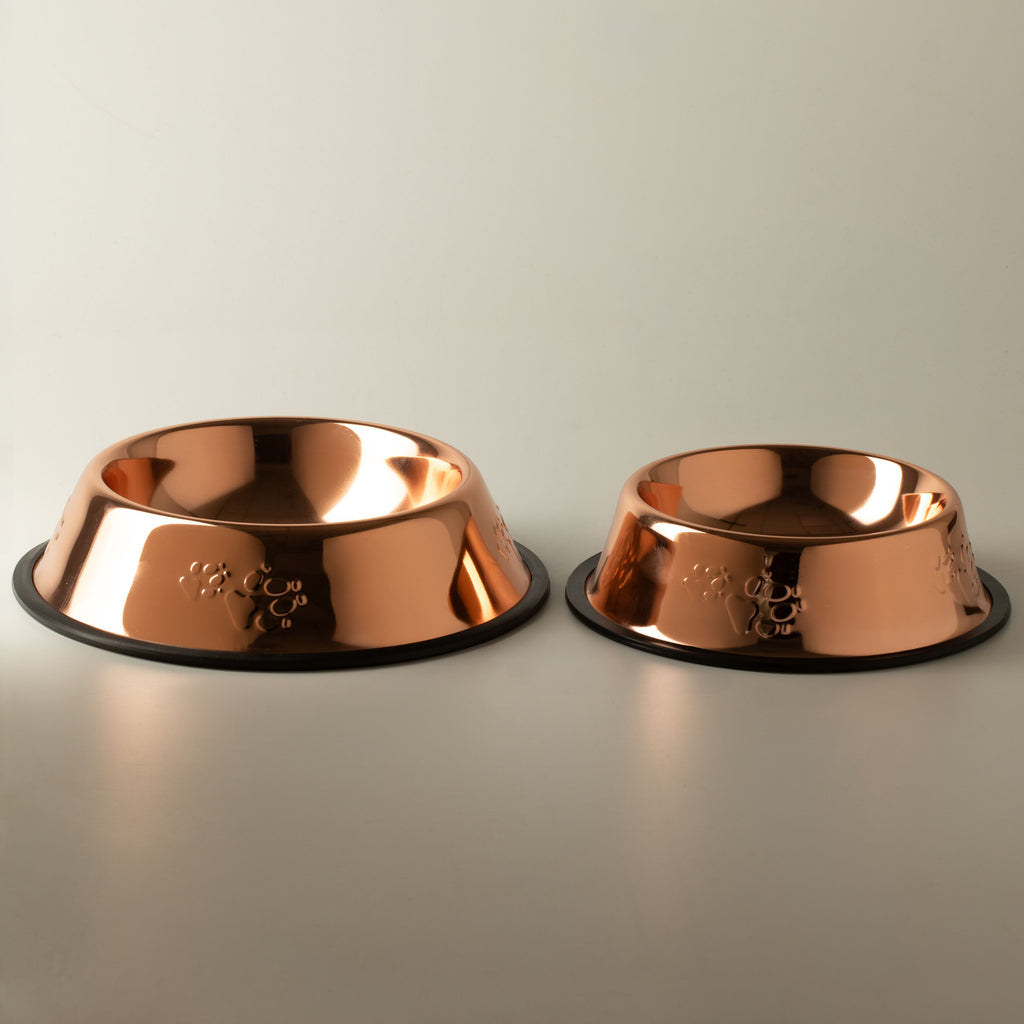 PAW Food Bowls - Single Copper Style - 18cm - Stainless Steel (304)