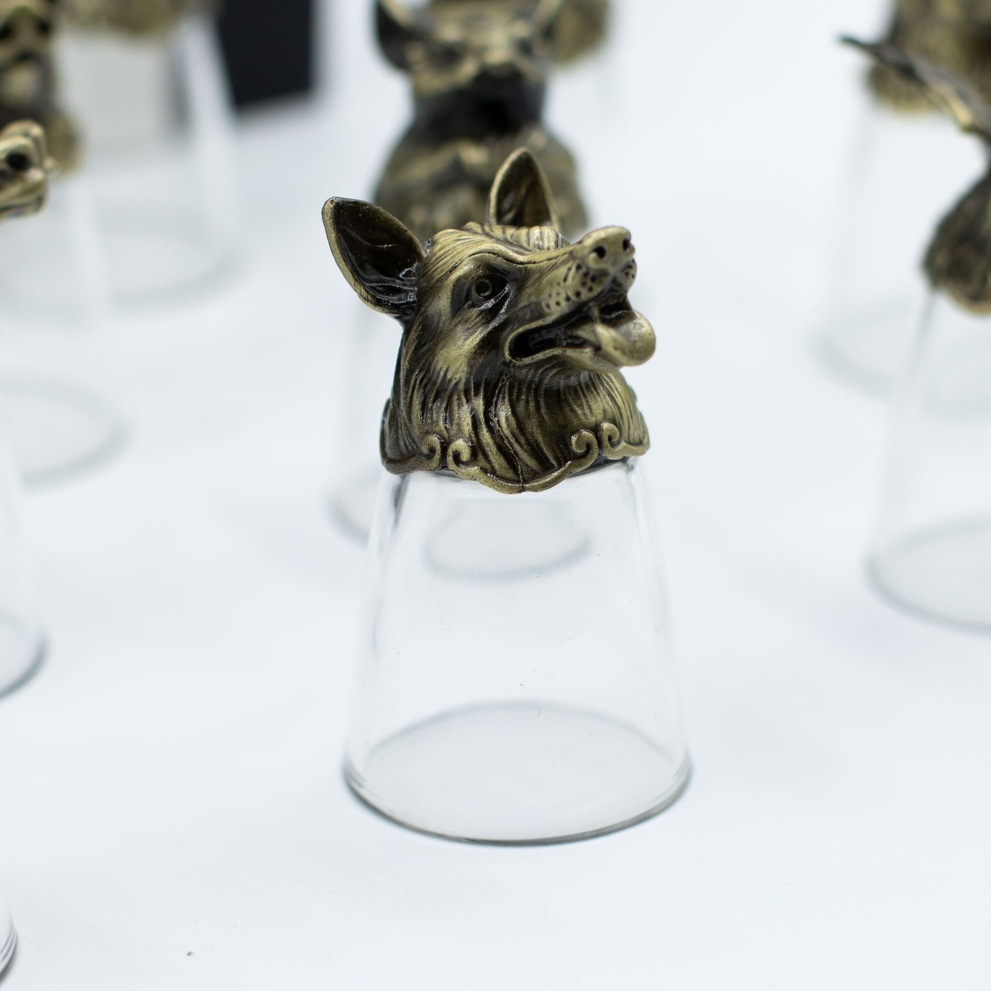 Gift Set of 12 Glasses (25ml) | Antique Bronze