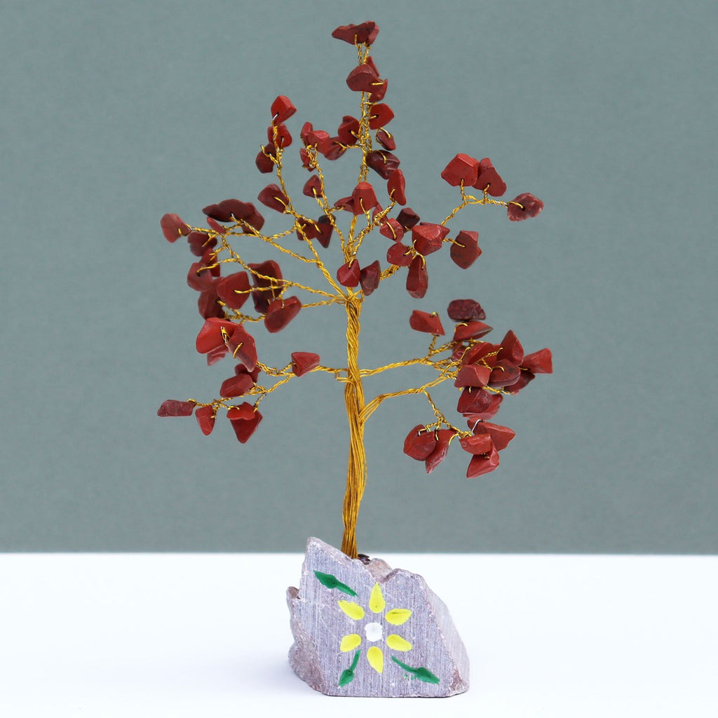 Red Jasper Crystal Tree UK | 80 Stone Gemstone Tree decorative crystal gemstone tree