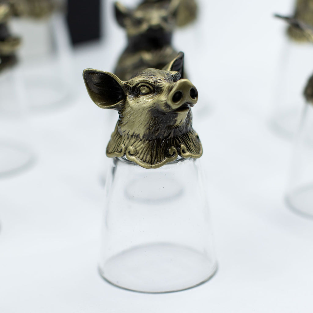 Gift Set of 12 Glasses (25ml) | Antique Bronze