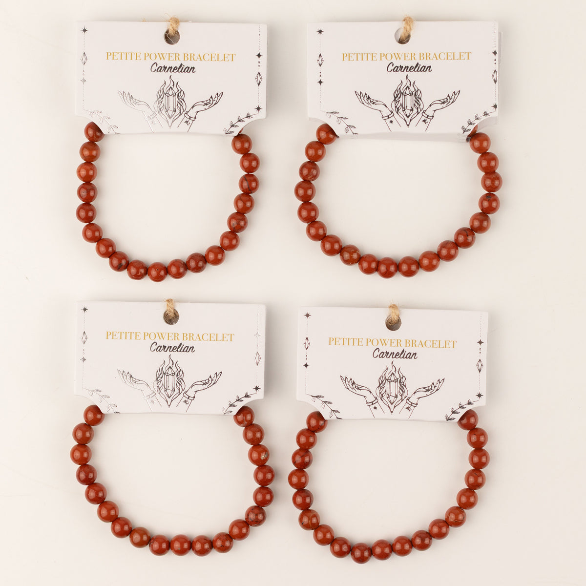 Petite Power Bracelet (17cmx6mm) - Carnelian