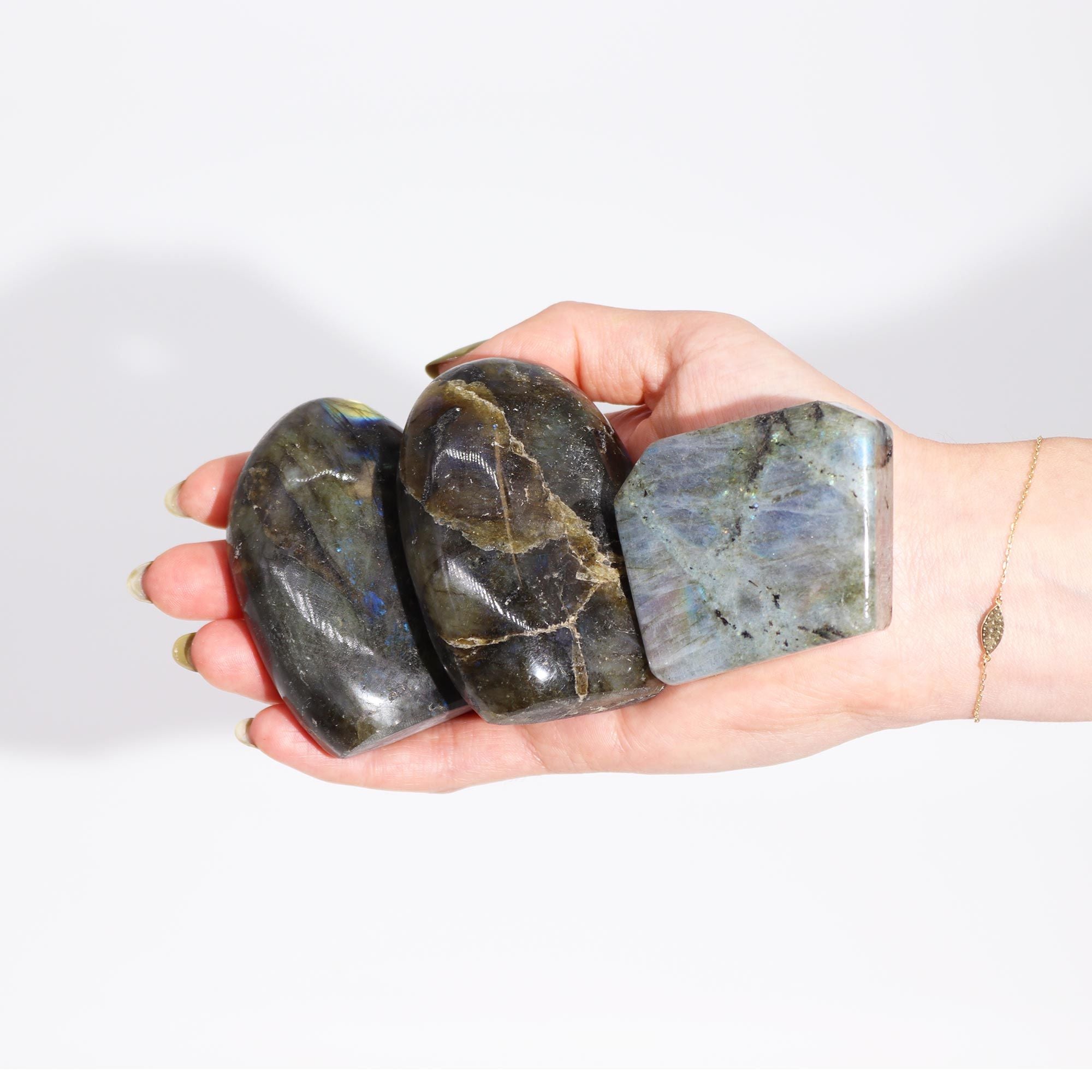 Madagascar Labradorite Tomb Stone (approx 80 - 100gms 50 - 70mm)