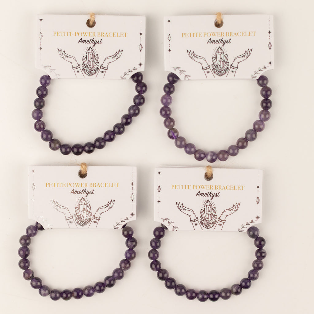 Petite Power Bracelet (17cmx6mm) - Amethyst