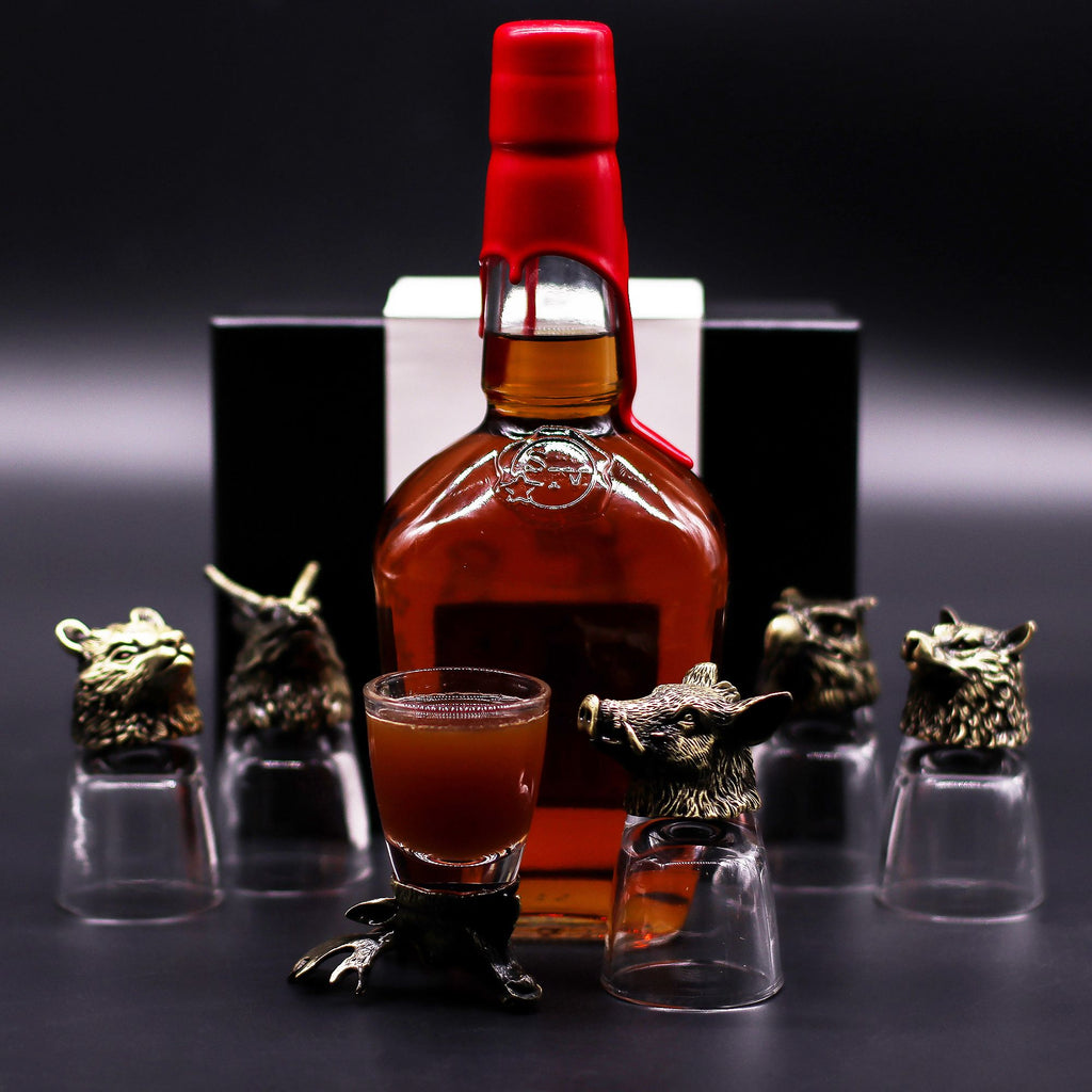 Gift Set of 6 Shot Glasses (50ml) | Antique Bronze