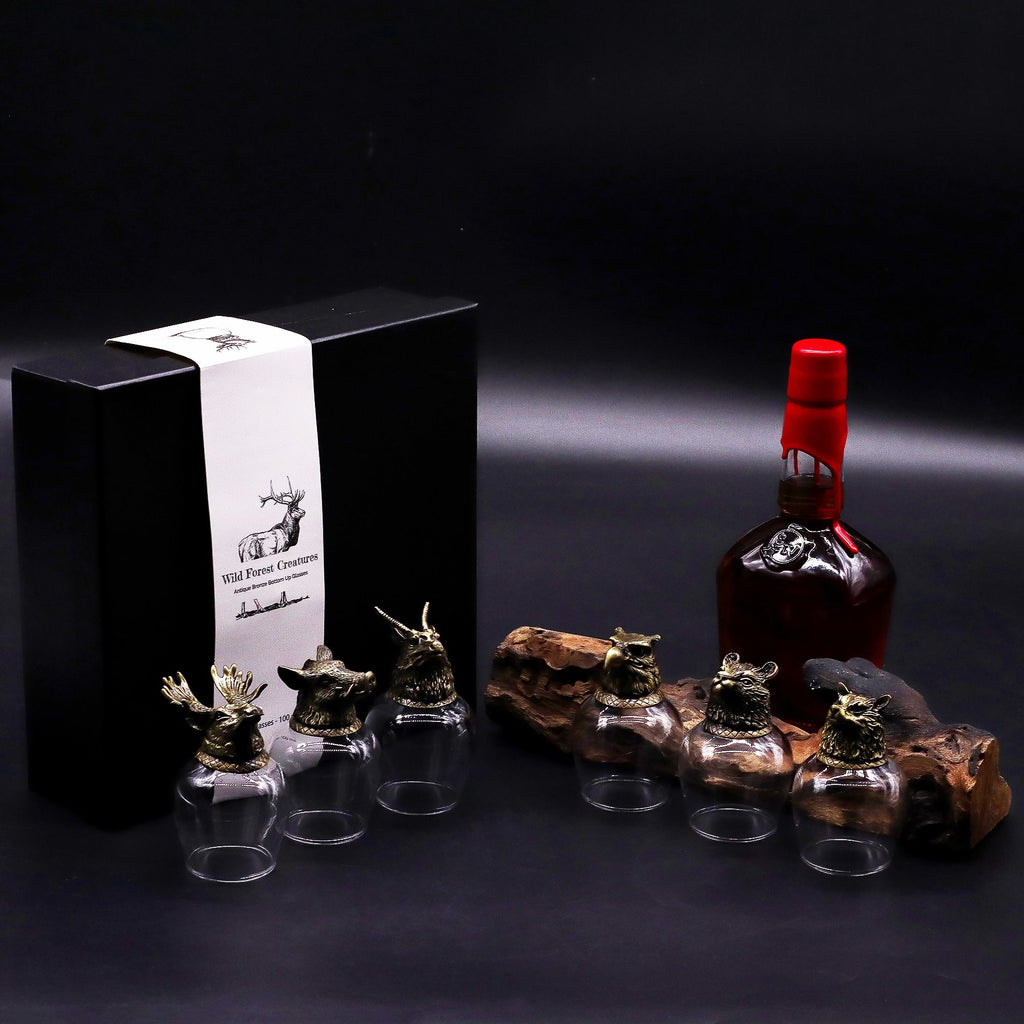 Gift Set of 6 Glasses (100ml) | Antique Bronze