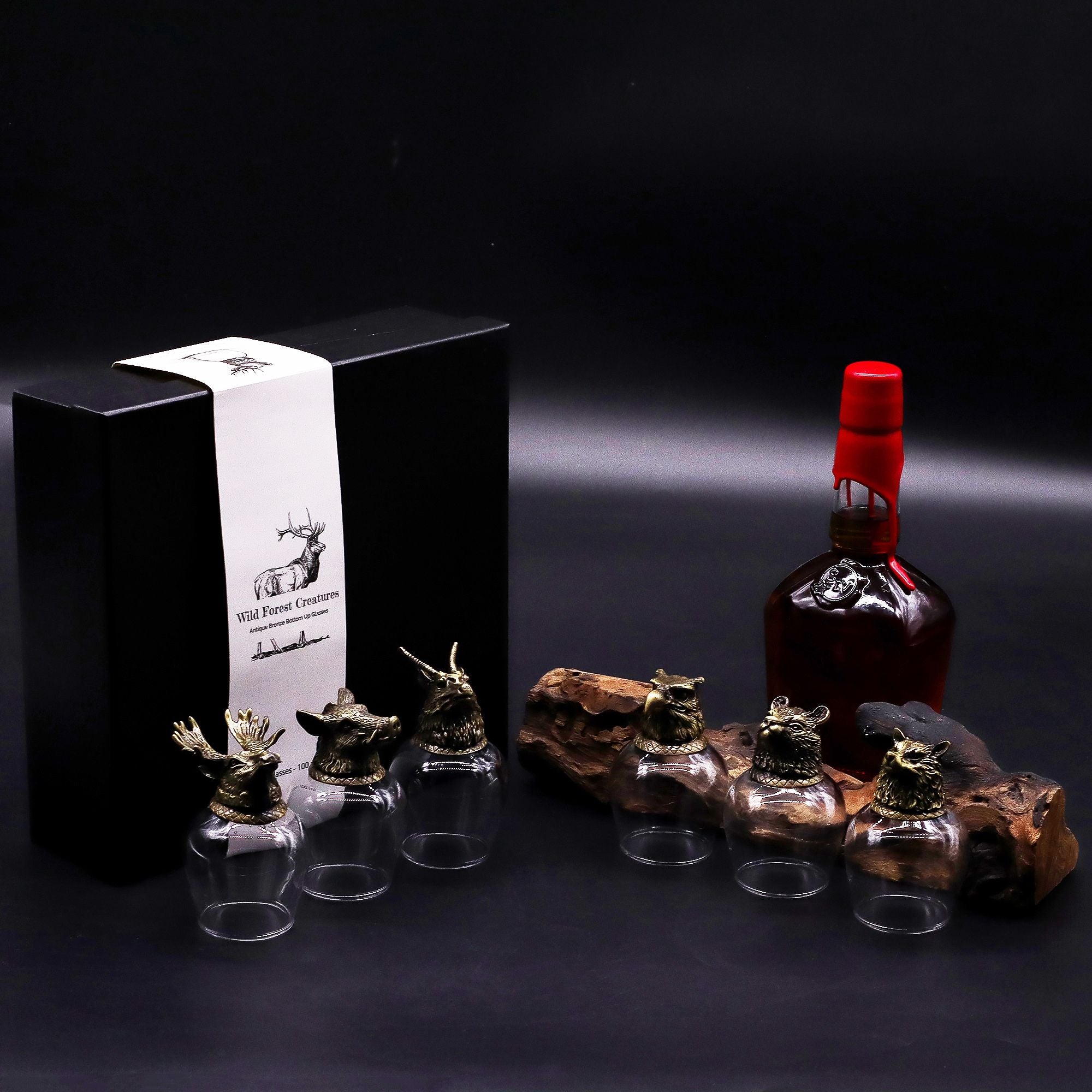 Gift Set of 6 Glasses (100ml) | Antique Bronze