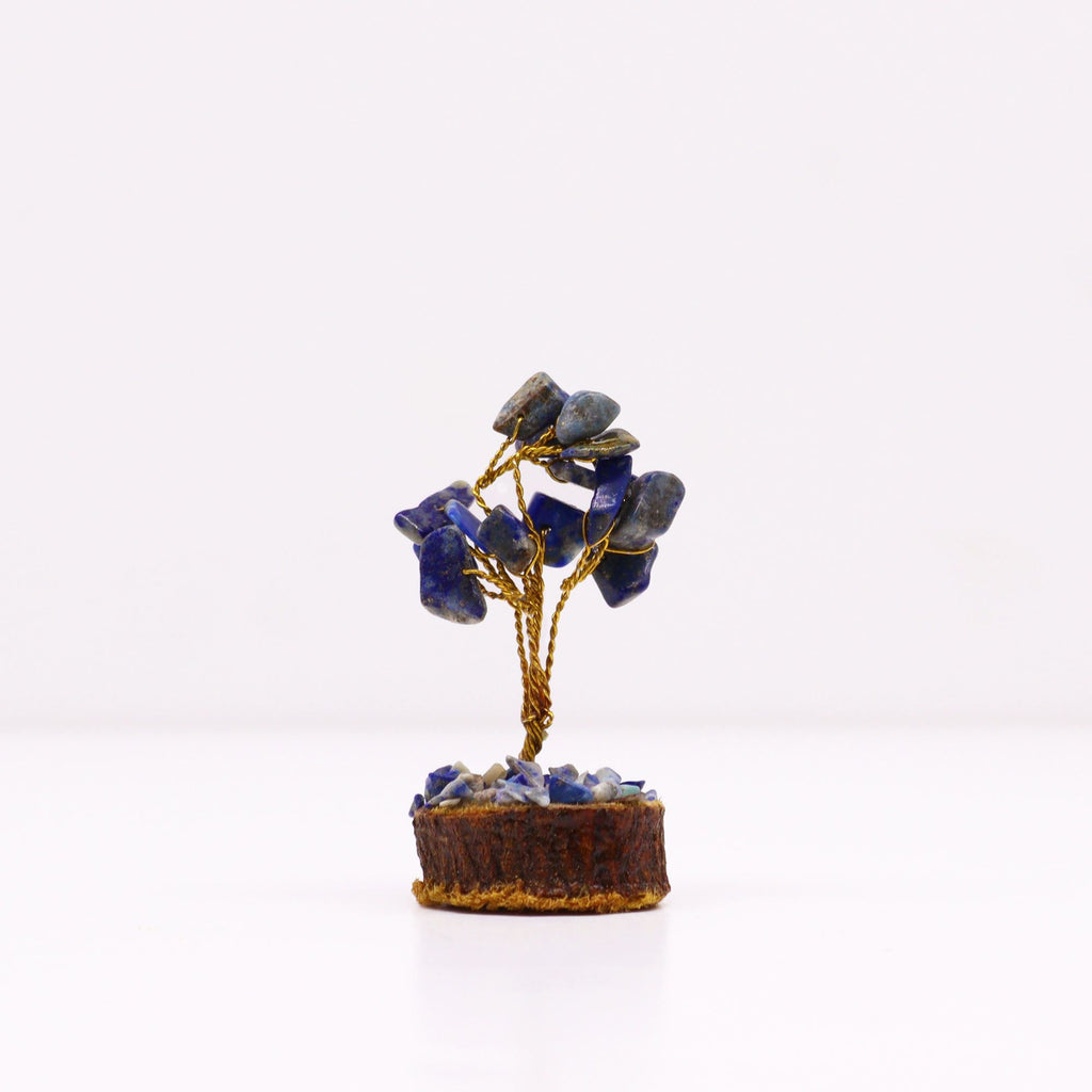 Multi Stones on Natural Agate Base (35 stones) Gemstone Tree