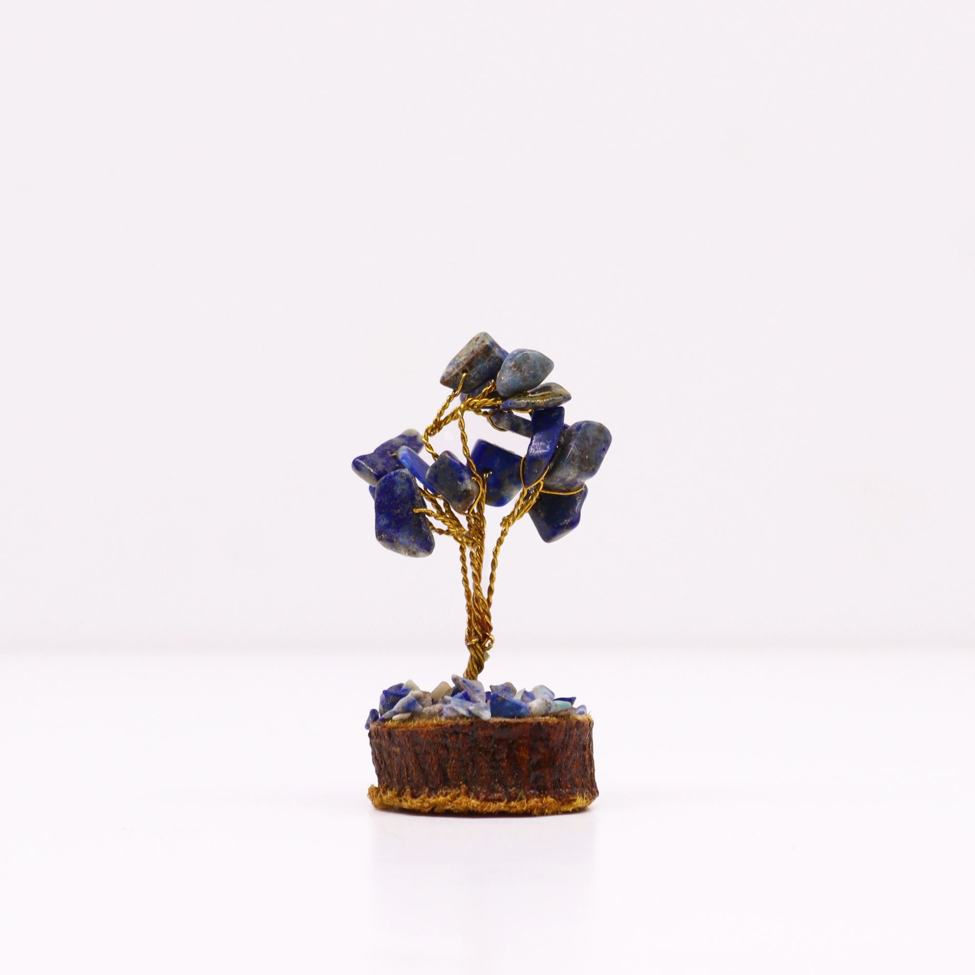 Multi Stones on Natural Agate Base (35 stones) Gemstone Tree