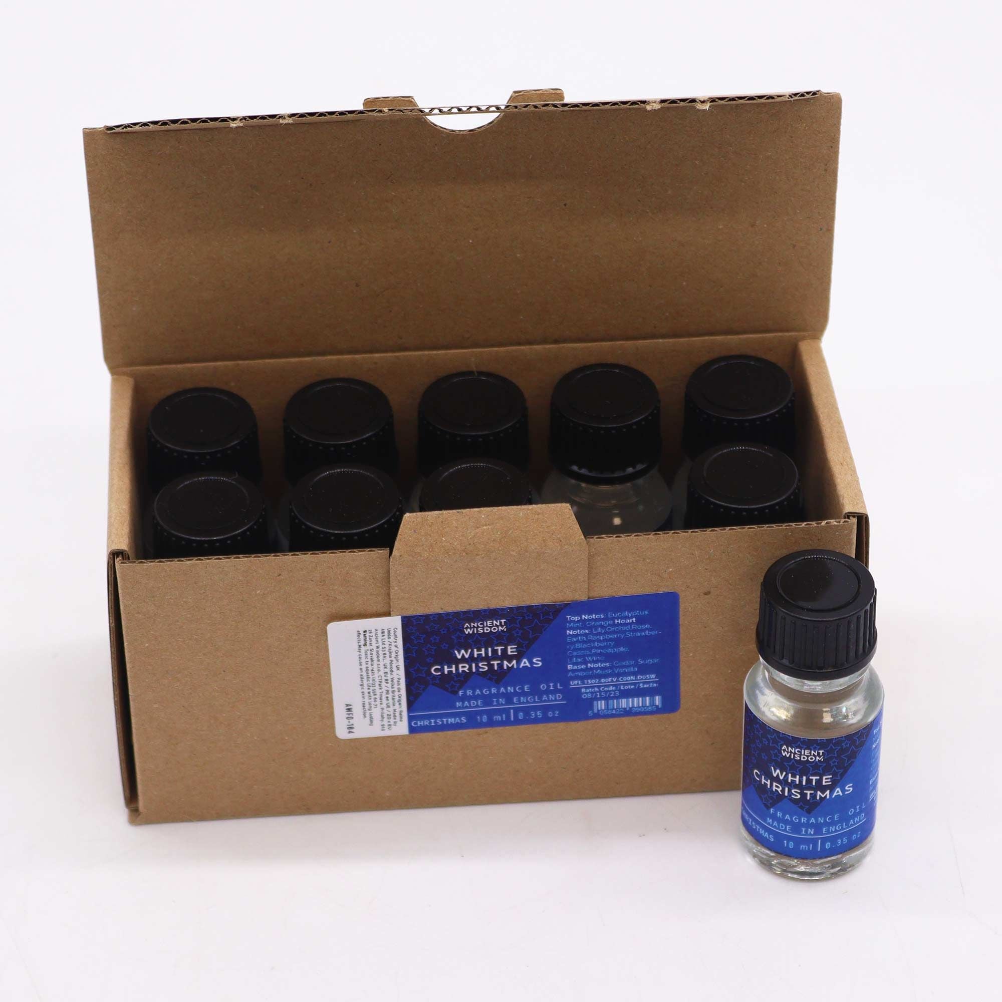 White Christmas Fragrance Oil 10ml (Pack of 5)