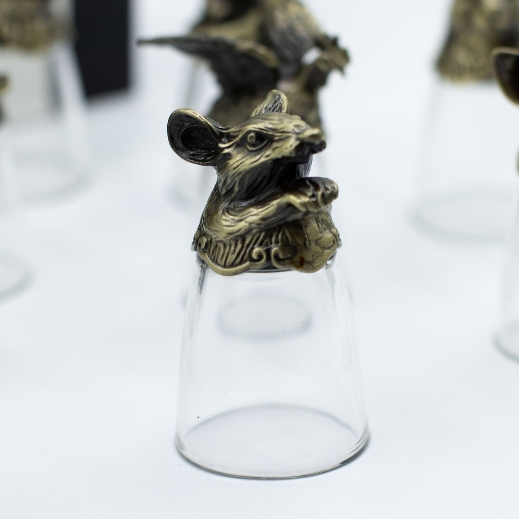 Gift Set of 12 Glasses (25ml) | Antique Bronze