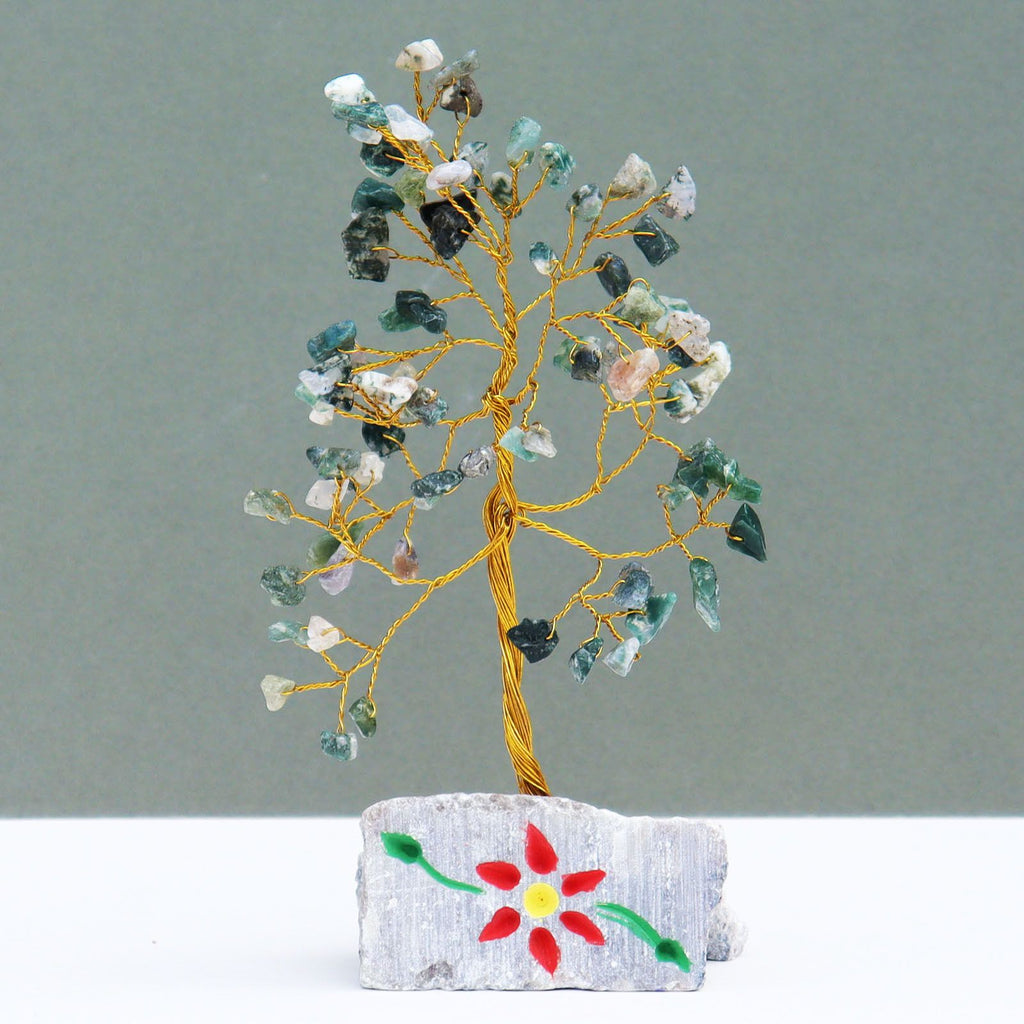 Moss Agate - 80 Stone Gemstone Tree