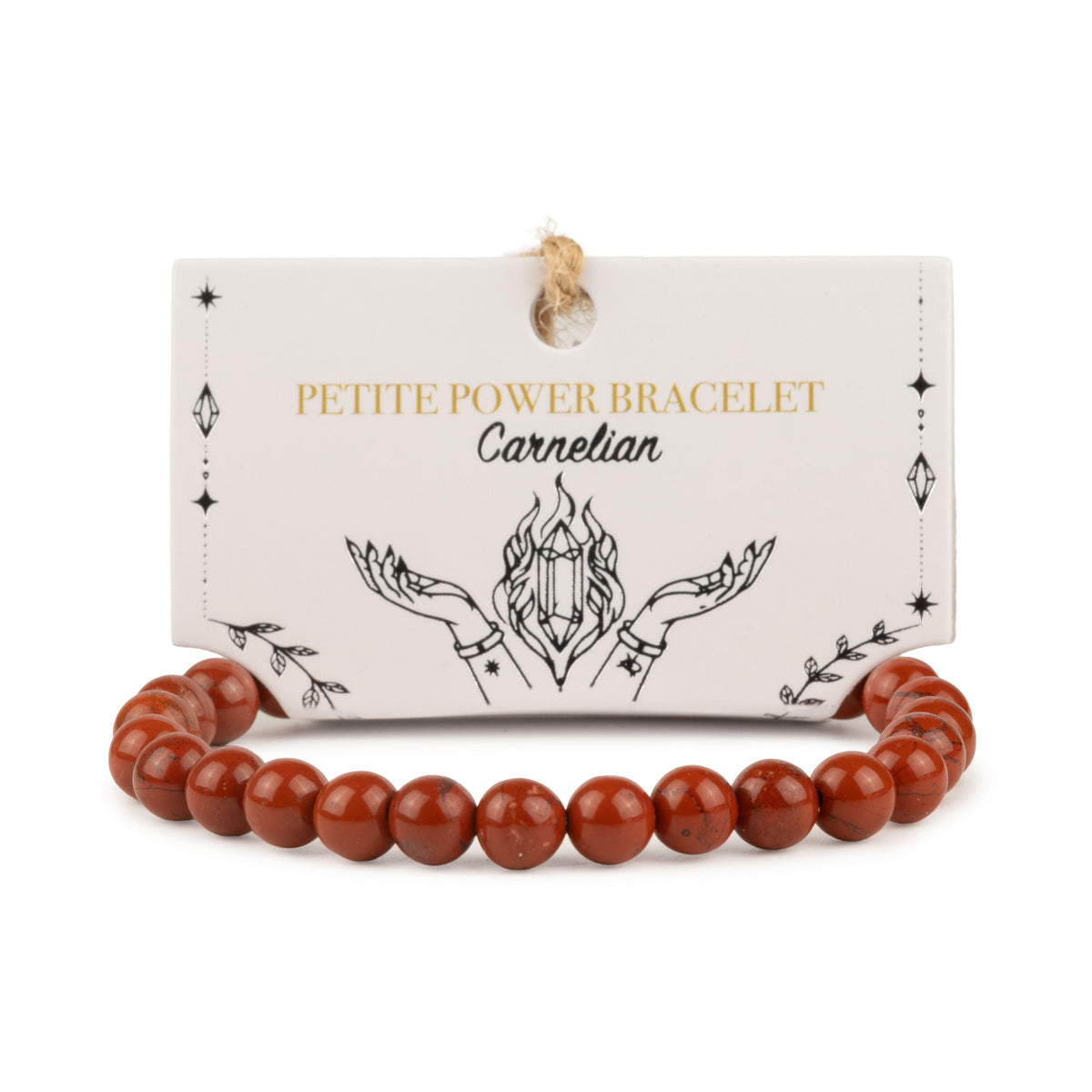 Petite Power Bracelet (17cmx6mm) - Carnelian