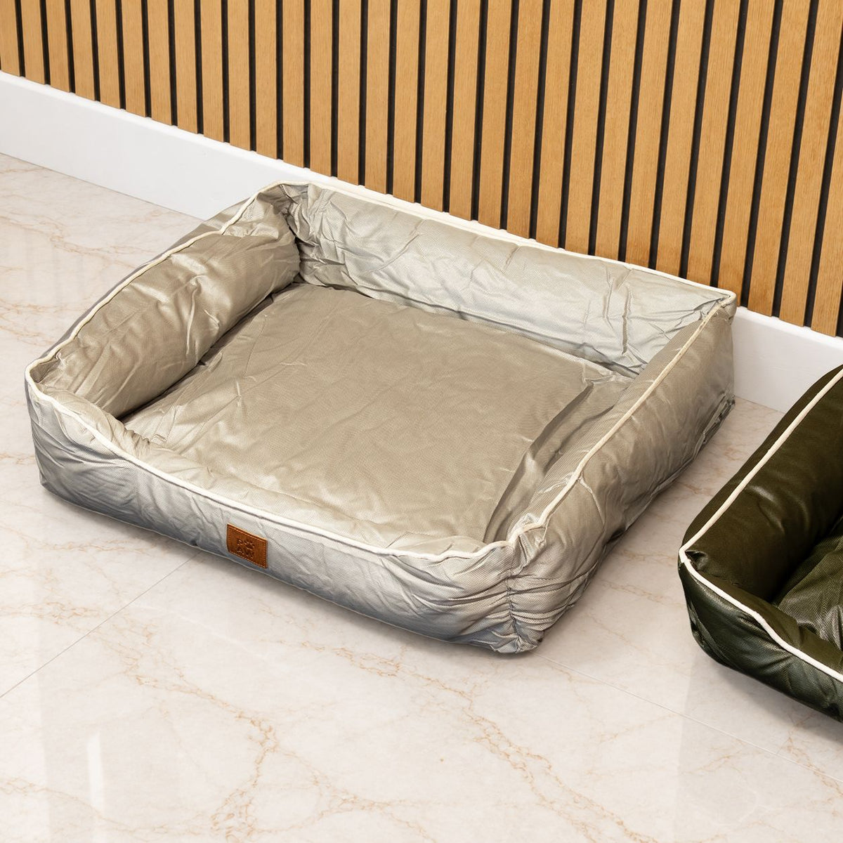 PAW Bed – Medium Khaki Beige – 70 × 60 × 15cm