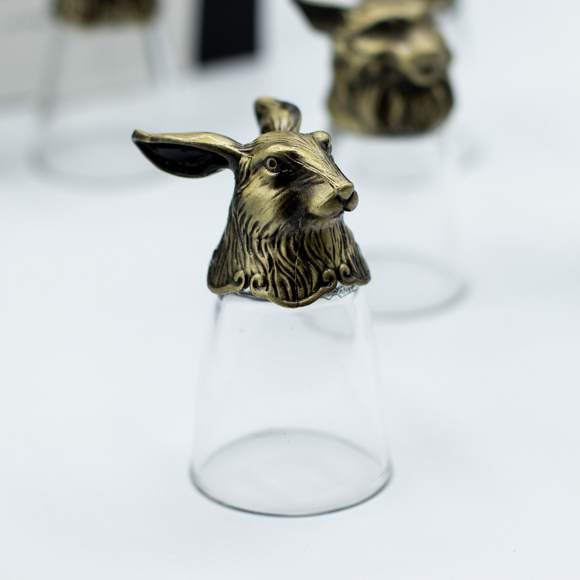 Gift Set of 12 Bottom Up Shot Glasses (25ml) | Antique Bronze