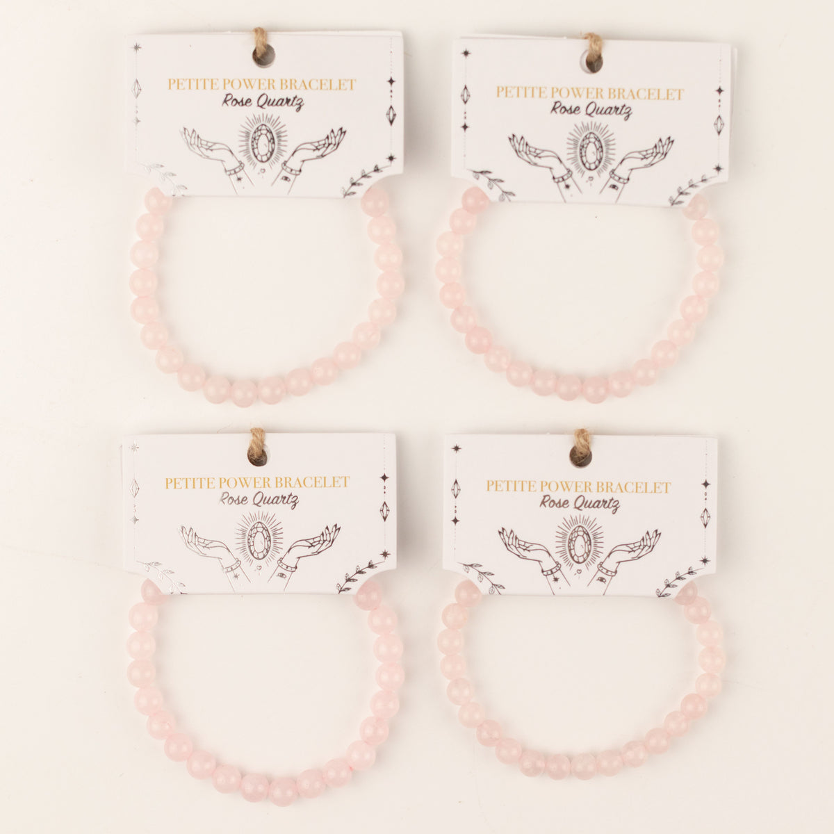 Petite Power Bracelet (17cmx6mm) - Rose Quartz