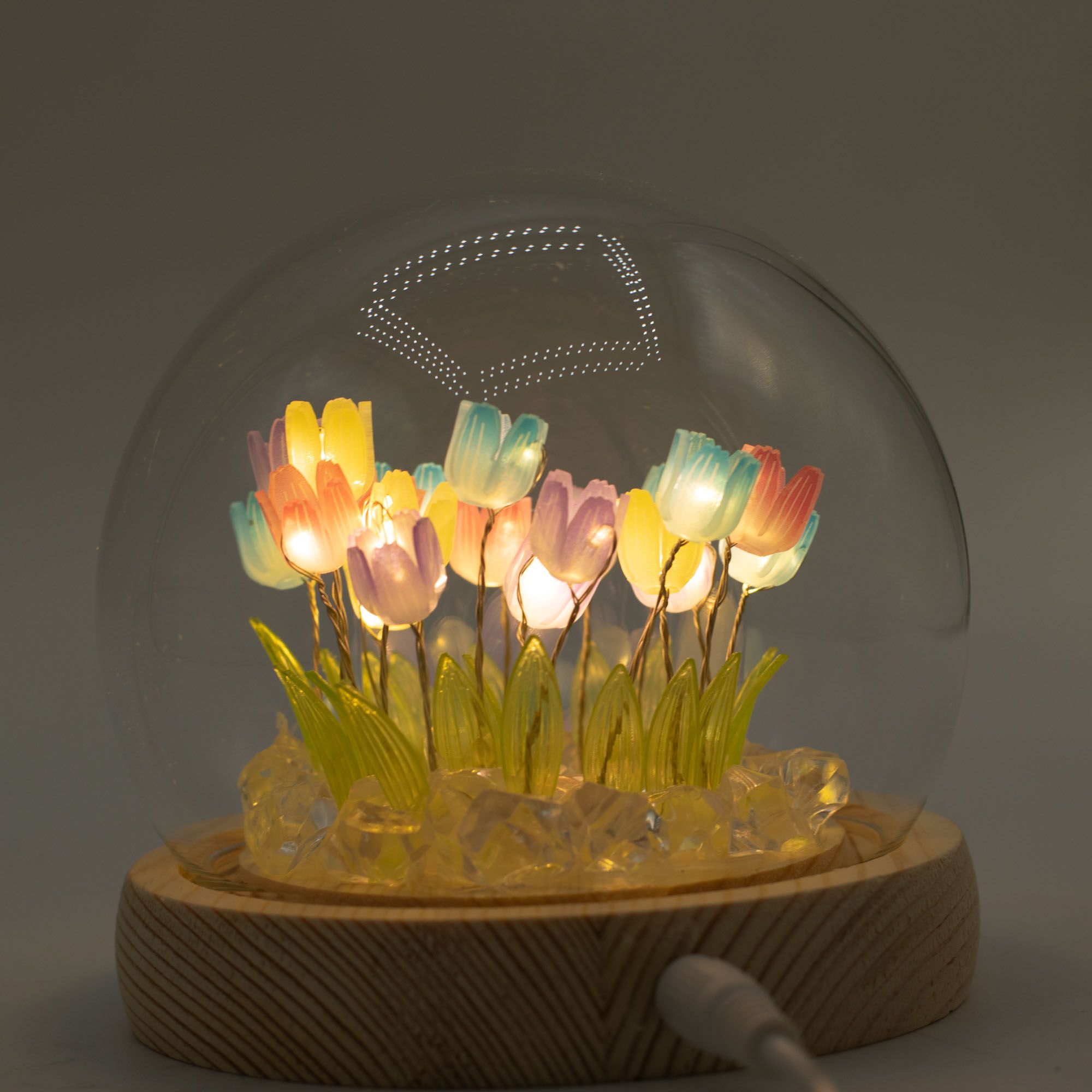 Floral Glow Garden Dome - 20 Multi Tulips