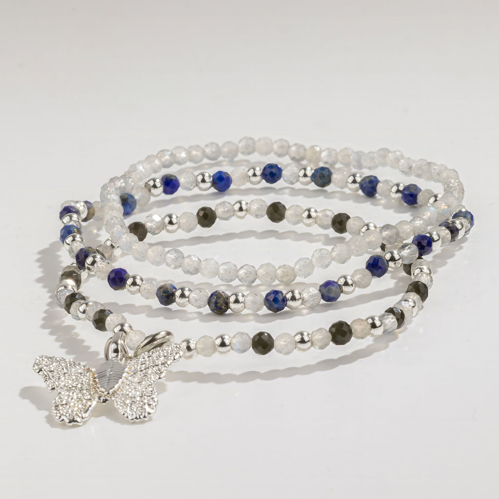 Nymph Spirit Gemstone Bracelet Set - Northern Lights