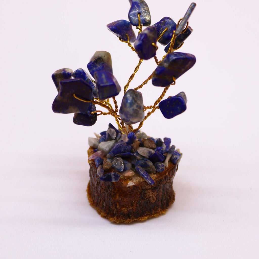 Multi Stones on Natural Agate Base (35 stones) Gemstone Tree