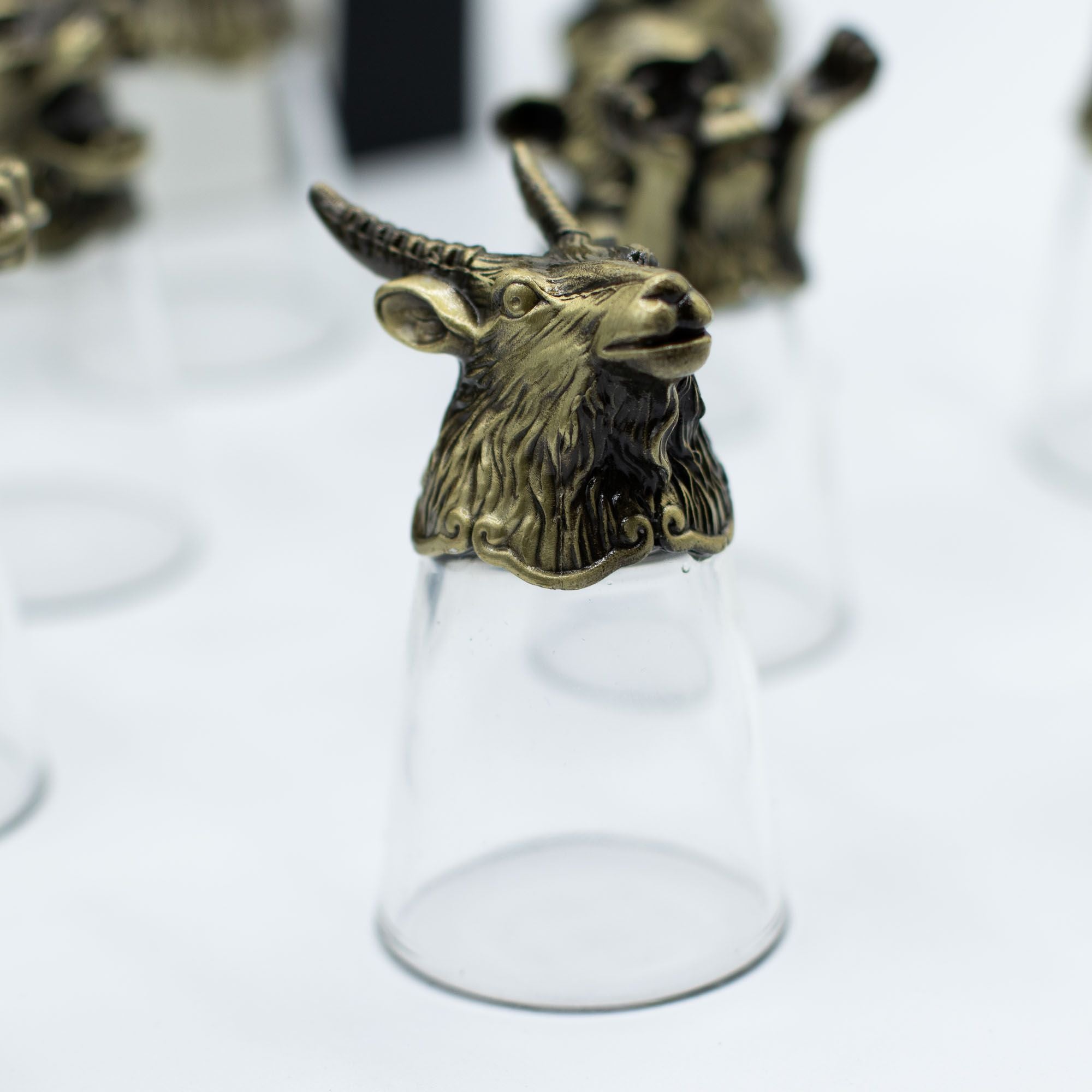 Gift Set of 12 Glasses (25ml) | Antique Bronze