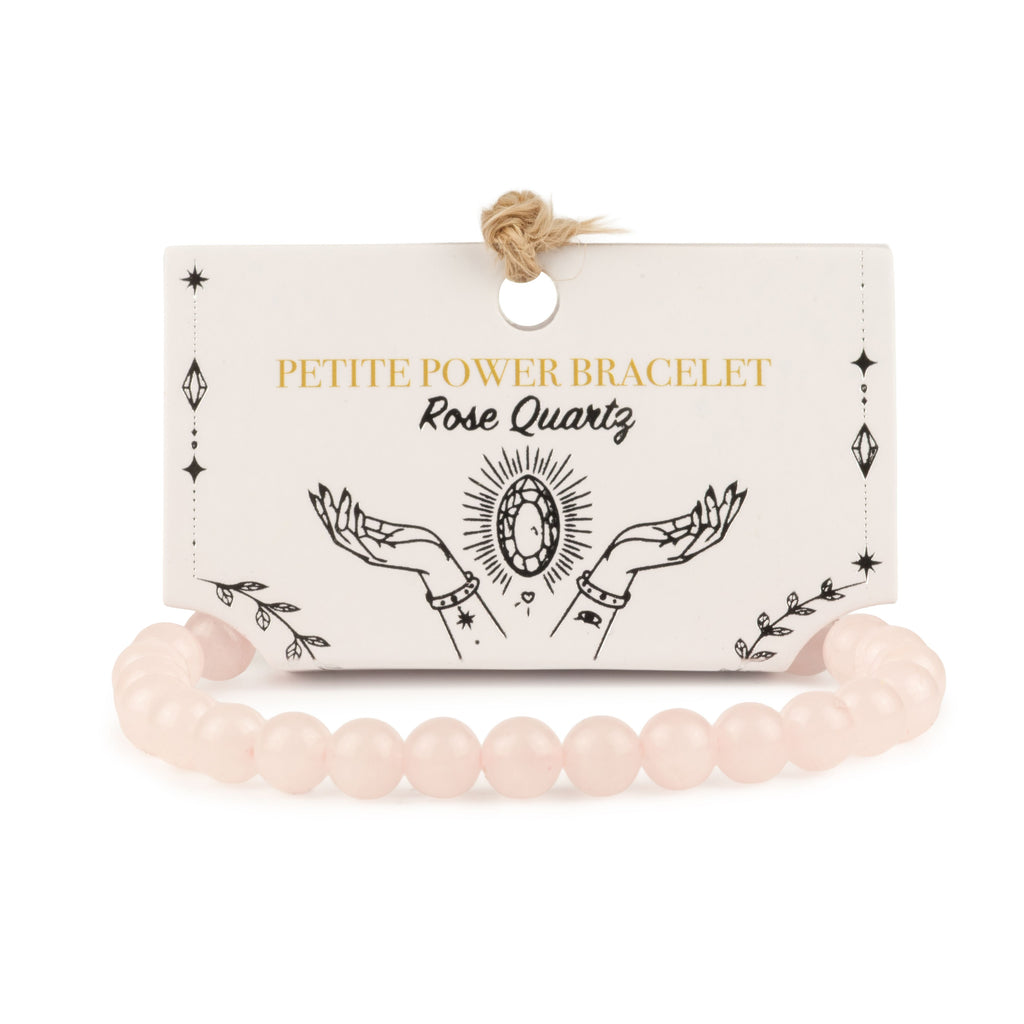 Petite Power Bracelet (17cmx6mm) - Rose Quartz