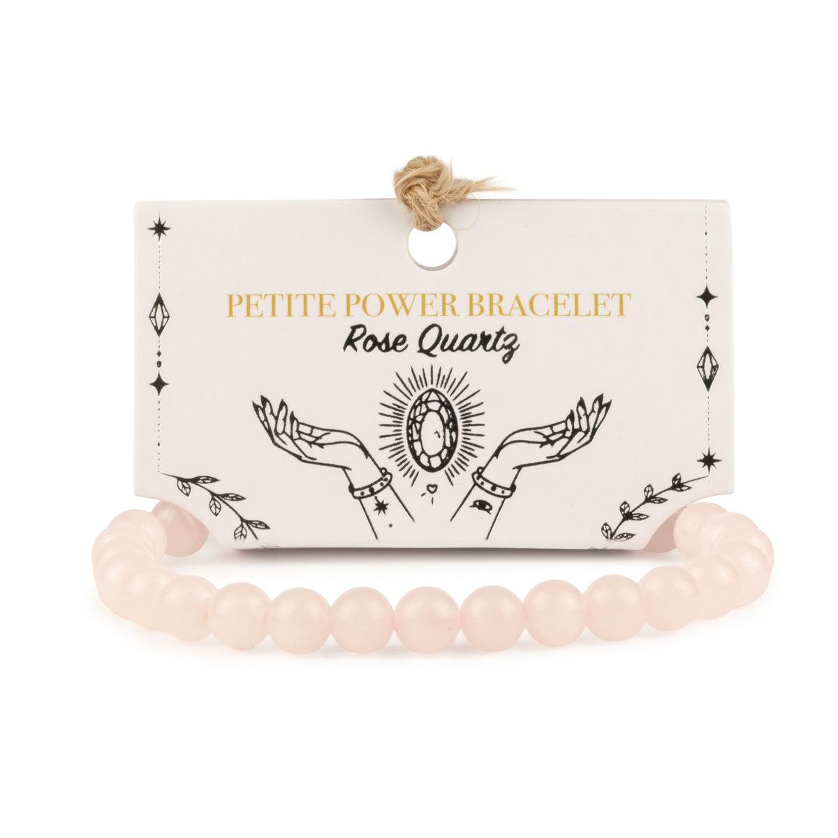 Petite Power Bracelet (17cmx6mm) - Rose Quartz