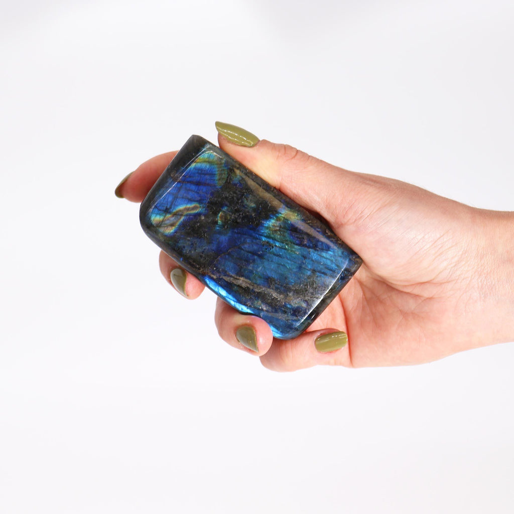 Madagascar Labradorite Medium Stone (approx 250 - 300gms 80 - 100mm)