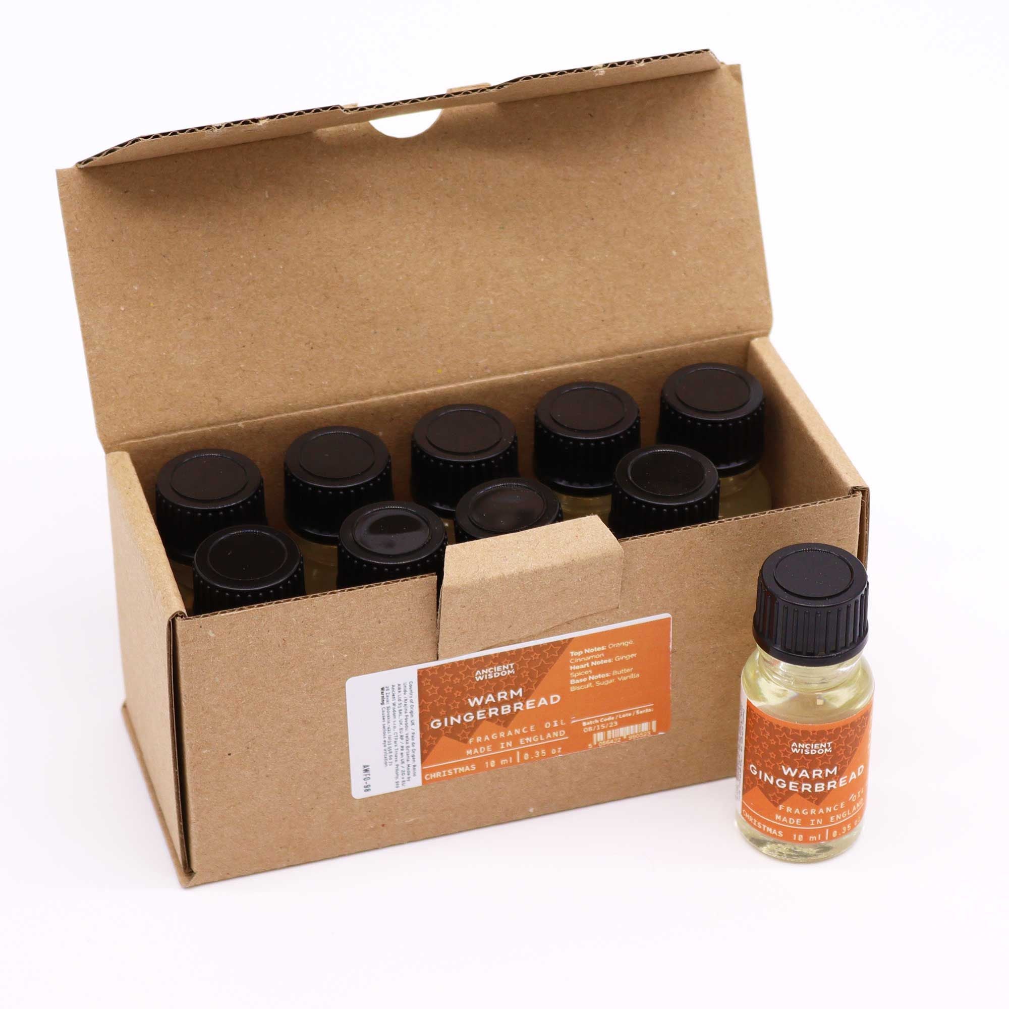 Warm Gingerbread Fragrance Oil 10ml (Pack of 5)