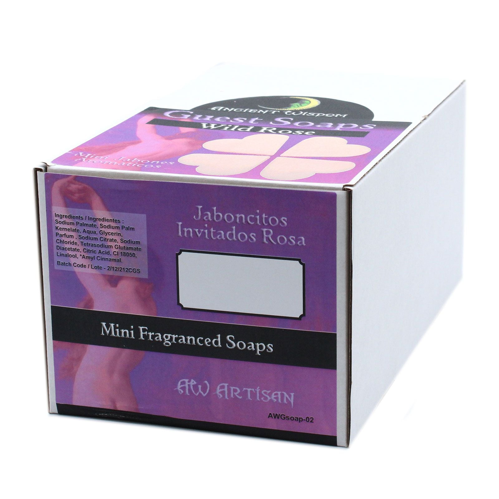 Heart Guest Soap - Wild Rose (Pack of 10)
