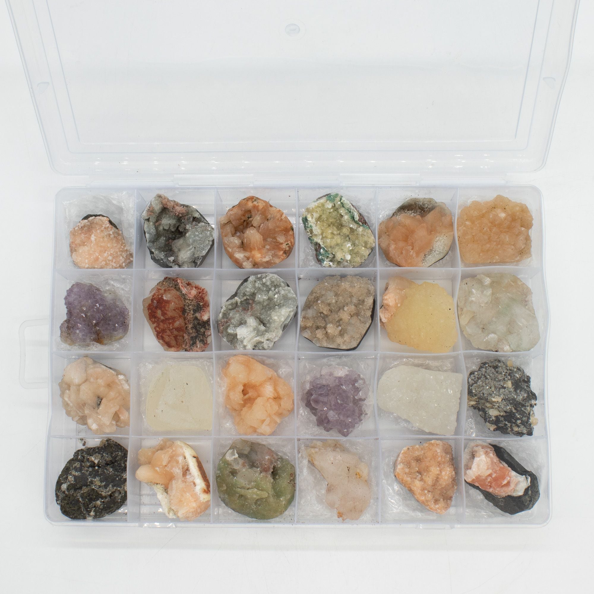 24x Mineral Specimens - Mixed Indian Zeolites
