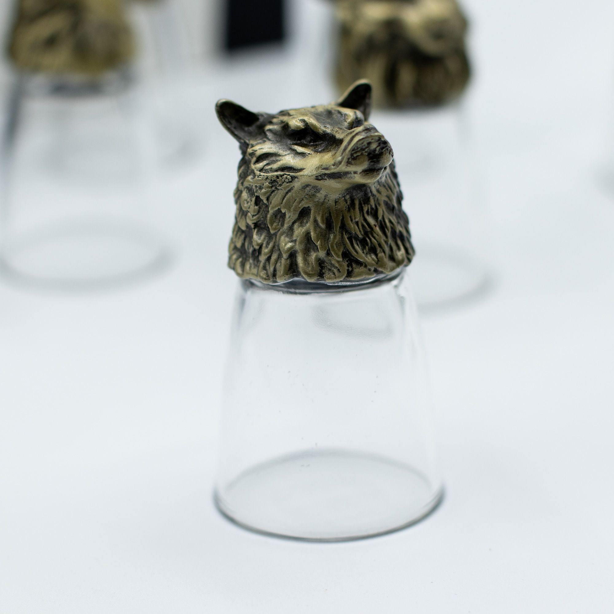 Gift Set of 12 Bottom Up Shot Glasses (25ml) | Antique Bronze