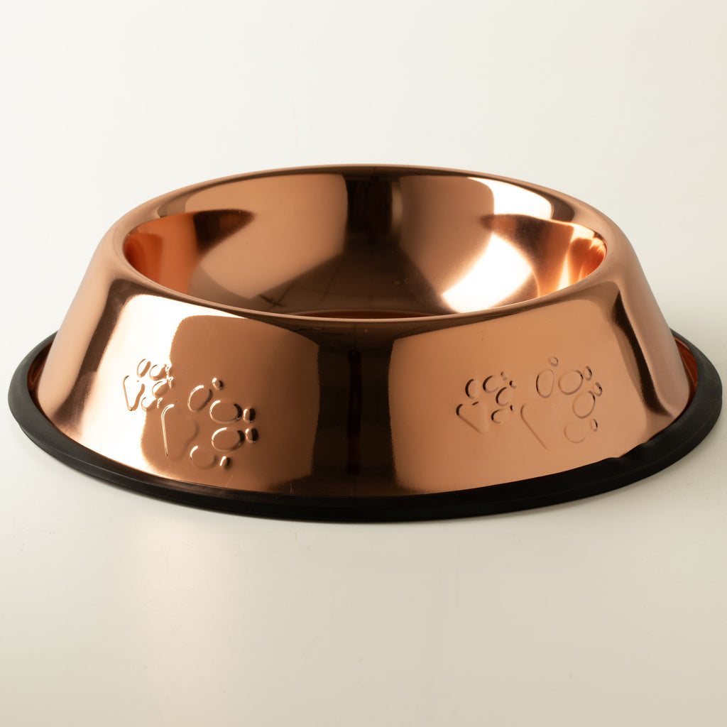 PAW Food Bowls -  Single Copper Style - 22cm - Stainless Steel (304)