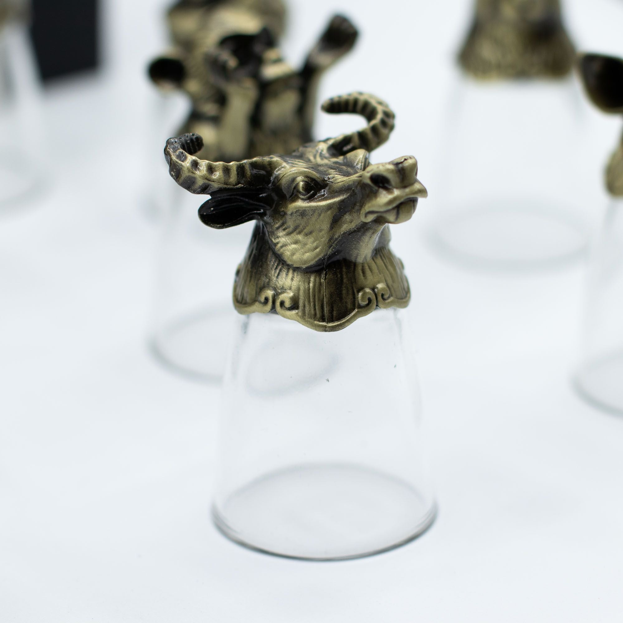 Gift Set of 12 Glasses (25ml) | Antique Bronze