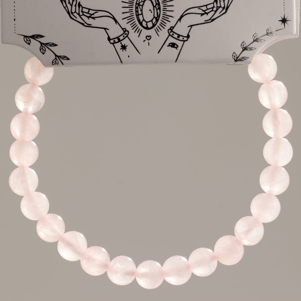 Petite Power Bracelet (17cmx6mm) - Rose Quartz