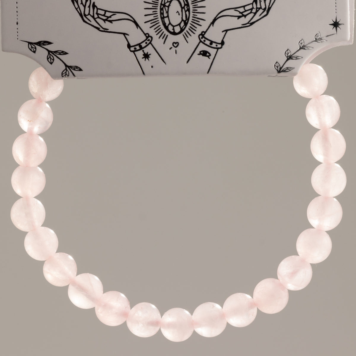 Petite Power Bracelet (17cmx6mm) - Rose Quartz