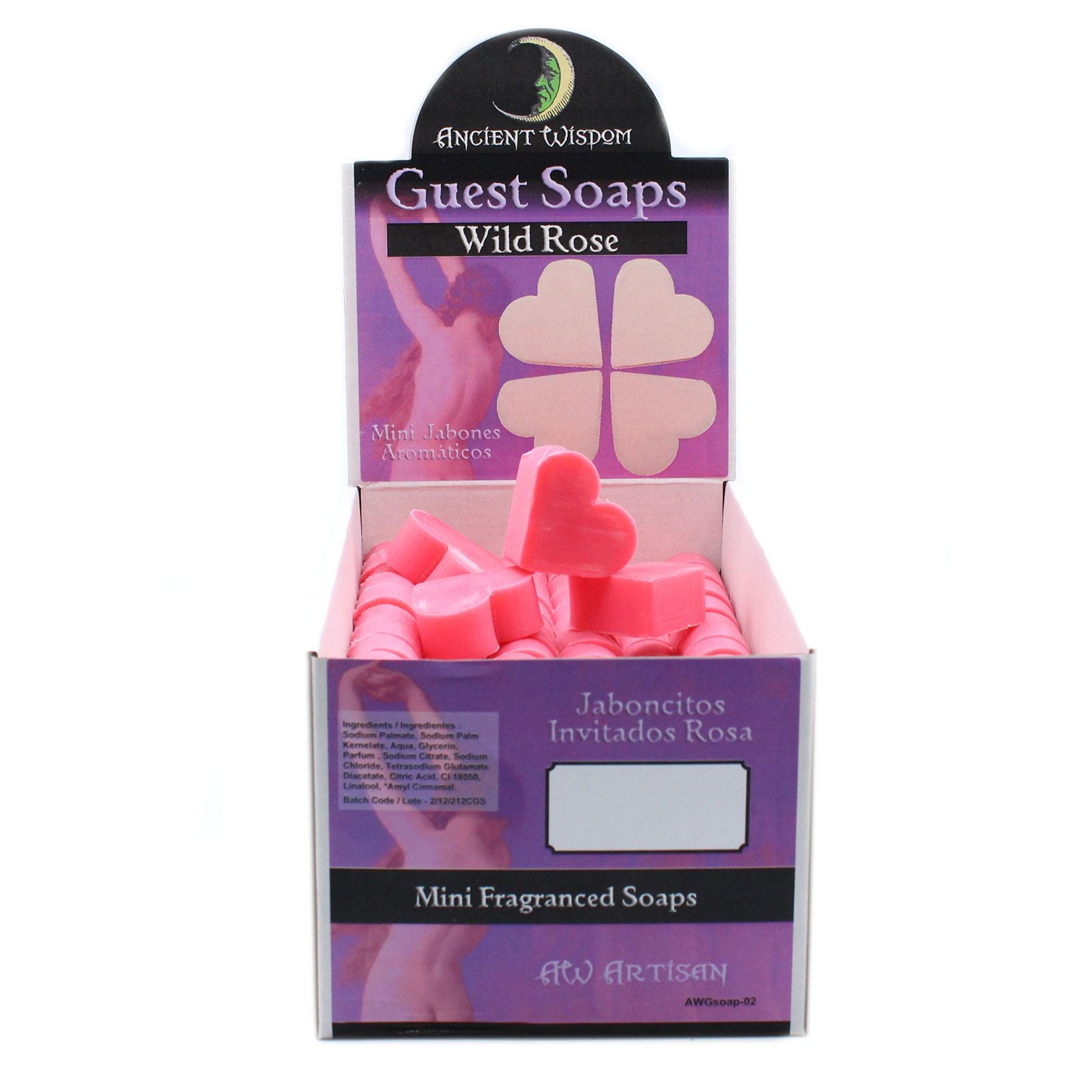 Heart Guest Soap - Wild Rose (Pack of 10)