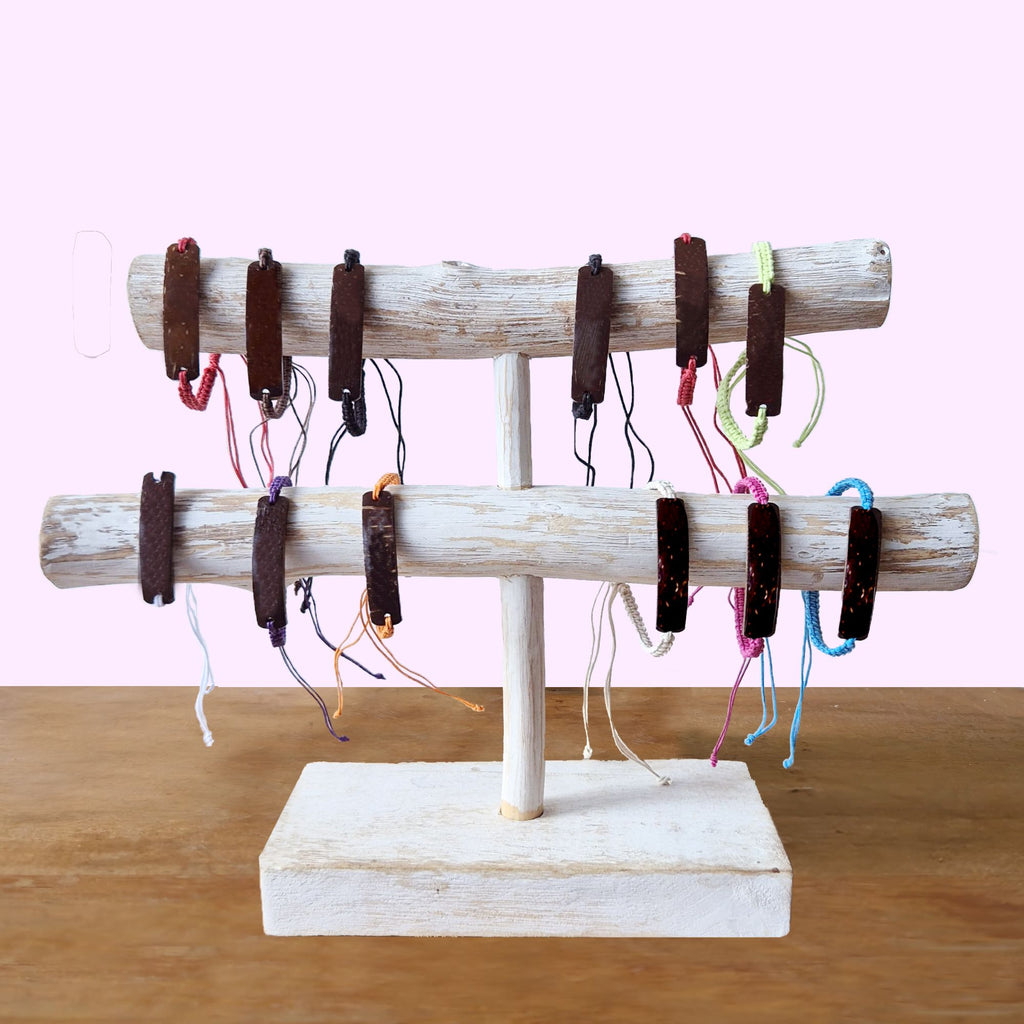 Handmade Friendship Bracelets - Unprinted Custom ready Coconut (asst)