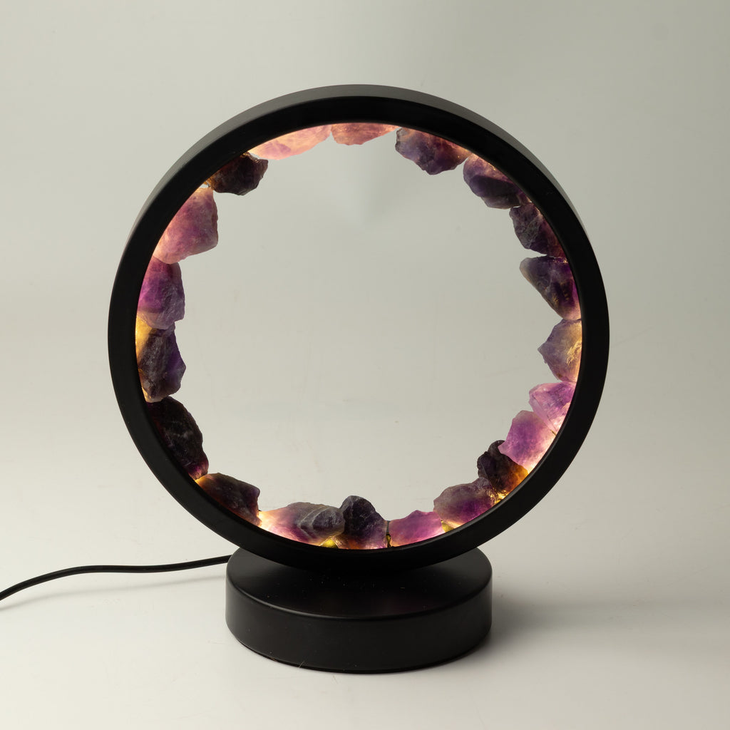 Gemstone Halo Lamp - Zen Spirit  - Amethyst
