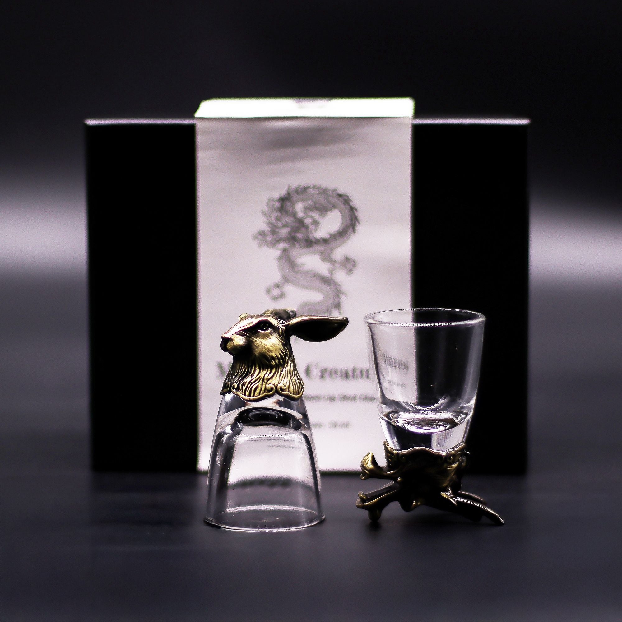 Gift Set of 6 Shot Glasses (50ml) Crystal Tree UK | 6 Stone Gemstone Tree decorative crystal gemstone tree
